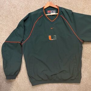Nike University of Miami pullover jacket